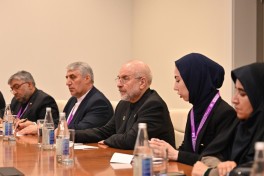 Milli Məclisin sədri Qalibafla görüşüb, regiondakı proseslər müzakirə olunub