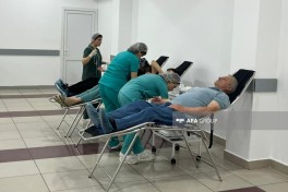 Aşura günü ilə bağlı qanvermə aksiyası başlayıb - FOTO 