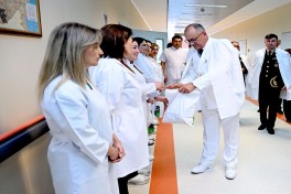 MN rəhbərliyi Baş Klinik Hospitalda olub - FOTO 