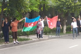Xankəndidə Silahlı Qüvvələrin 108-ci ildönümü ilə əlaqədar hərbi yürüş keçirilir - FOTO 