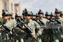 Naxçıvanda hərbi orkestrin müşayiəti ilə yürüş başlayıb - FOTO 