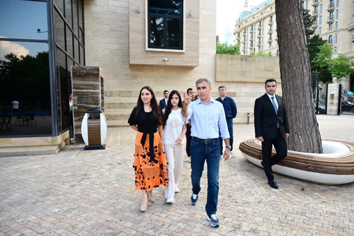 Leyla Aliyeva and Arzu Aliyeva attend opening and presentation ceremonies at the Seaside National Park-<span class="red_color">PHOTO