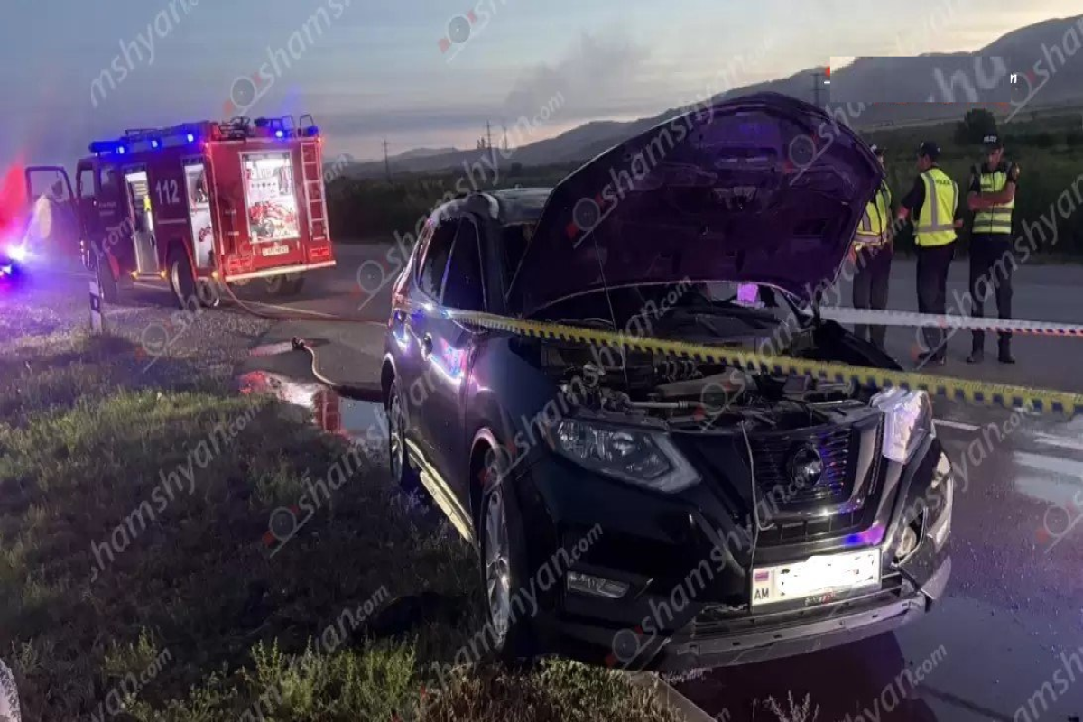 Ermənistanda yanmış avtomobildə dörd nəfərin meyiti tapılıb