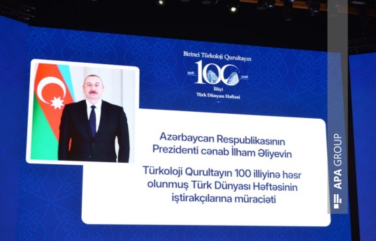 Dövlət başçısı: TDT-nin müasir mərhələdə gerçəkləşdirdiyi layihələrin bünövrəsində Birinci Türkoloji Qurultayın vaxtilə irəli sürdüyü mütərəqqi fikirlər dayanır