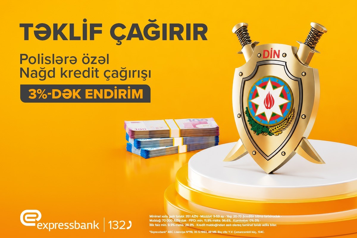 Azərbaycan polisinə <span class="red_color">Özəl kredit təklifi