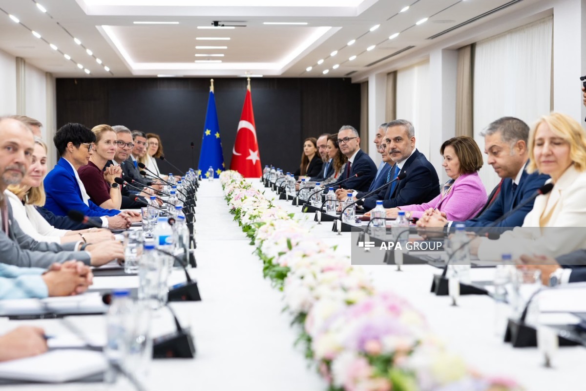 Hakan Fidan Aİ-nin yüksəkvəzifəli rəsmilərini qəbul edib - <span class="red_color">FOTO