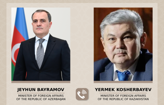 Azərbaycan və Qazaxıstan XİN rəhbərlərinin telefon danışığı olub