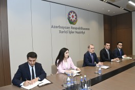Ceyhun Bayramov ICMP-in baş direktoru Katrin Bomberger ilə görüşüb