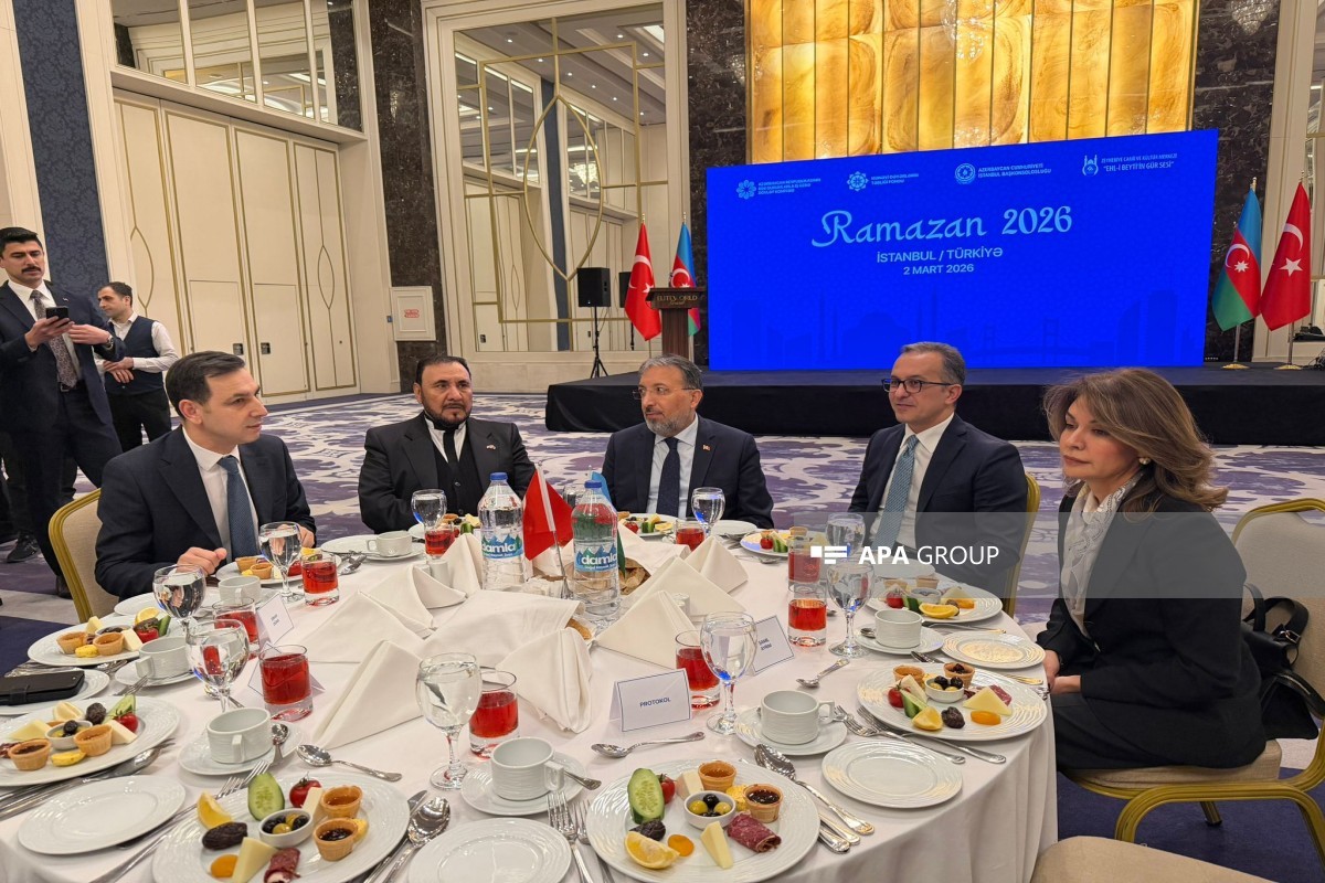 İstanbulda soydaşlarımız üçün iftar mərasimi təşkil edilib - FOTO 