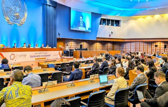Azərbaycan UNESCAP-ın dayanıqlı inkişafa dair 13-cü Regional Forumunda təmsil olunub