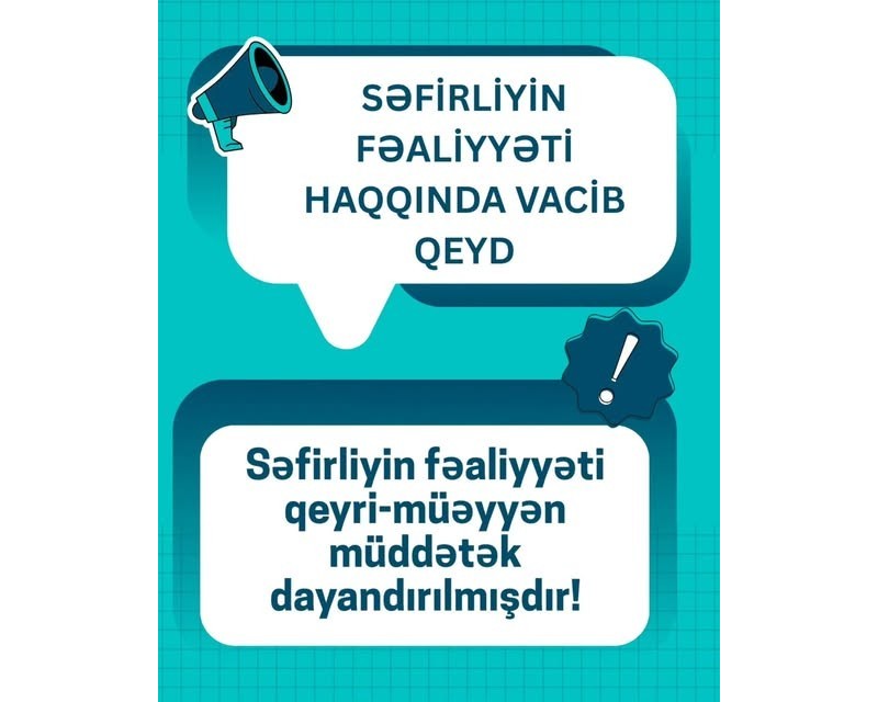 Yaponiya səfirliyinin fəaliyyətinin dayandırılması ilə bağlı məlumata düzəliş edilib - YENİLƏNİB 