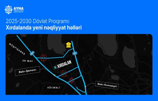 Xırdalanda nəqliyyatın hərəkətinin tənzimlənməsi ilə bağlı yeni layihələr həyata keçiriləcək