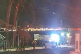 Bakı dairəvi yolunda avtomobil yanıb, Sumqayıt istiqamətində sıxlıq yaranıb