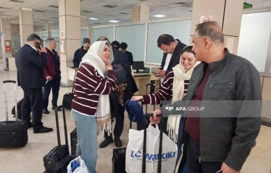 İran aviaşirkətinin pilotları və ekipaj üzvləri Azərbaycan sərhədindən ölkələrinə yola salınıb - FOTO 