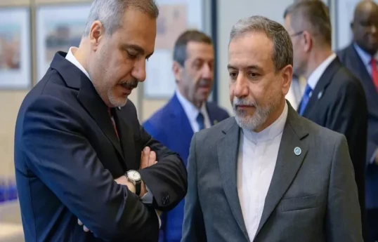 Türkiyə xarici işlər naziri Hakan Fidan, İranın xarici işlər naziri Abbas Əraqçi