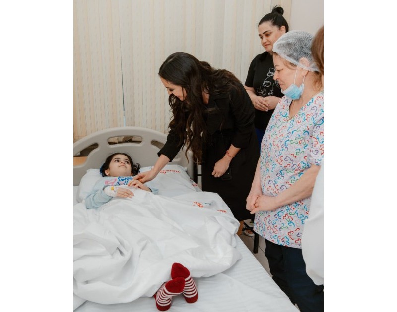 Leyla Əliyeva Respublika Pediatriya Mərkəzinin Nərimanov Uşaq Klinik Xəstəxanasını ziyarət edib