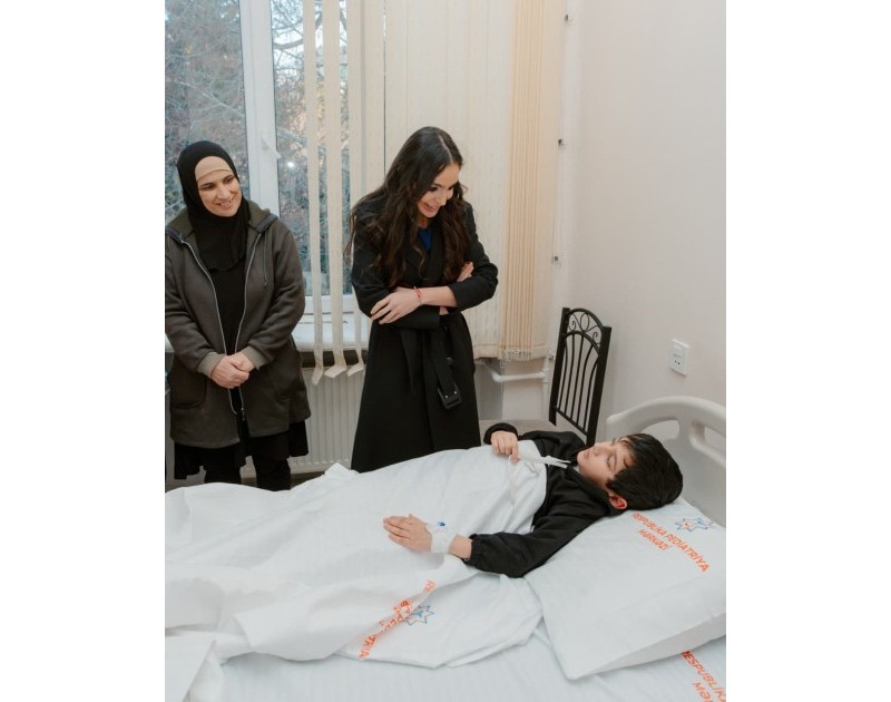Leyla Əliyeva Respublika Pediatriya Mərkəzinin Nərimanov Uşaq Klinik Xəstəxanasını ziyarət edib