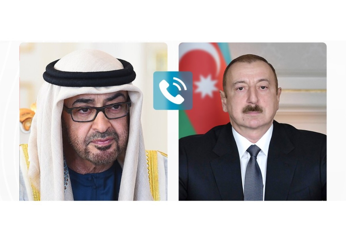 Birləşmiş Ərəb Əmirliklərinin Prezidenti Şeyx Məhəmməd bin Zayed Al Nəhyan, Azərbaycan Respublikasının Prezidenti İlham Əliyev