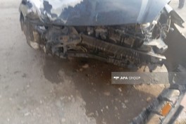 Goranboyda iki avtomobil toqquşub, 5 nəfər xəsarət alıb - FOTO 