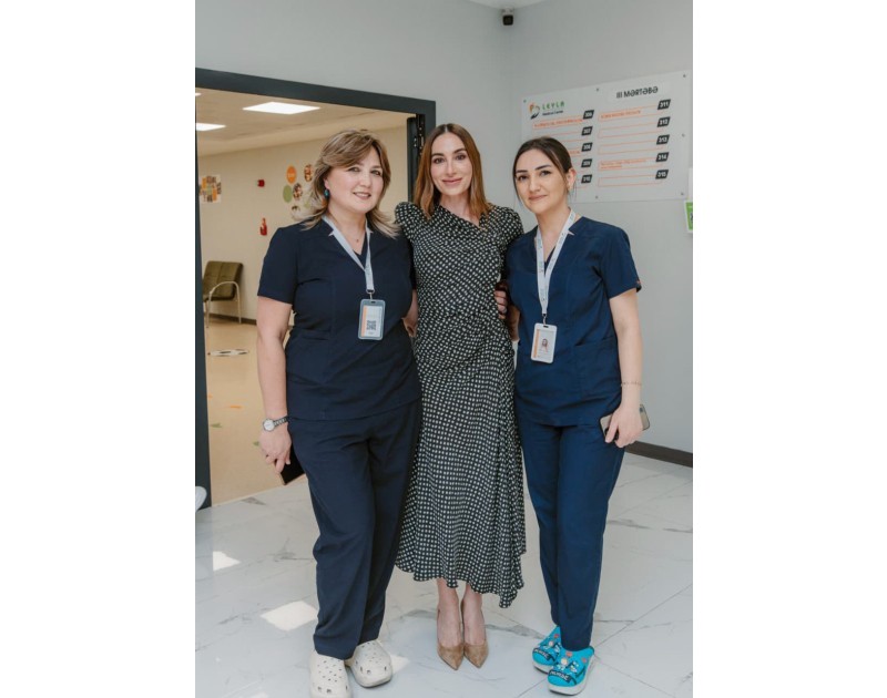 Leyla Əliyeva və Arzu Əliyeva “Leyla Medical Center”in Pediatriya Mərkəzində olublar
