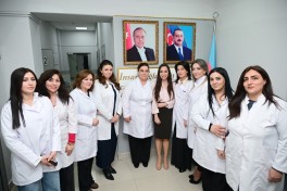 Leyla Əliyeva Bakı Şəhər Narkoloji Mərkəzini ziyarət edib - FOTO 
