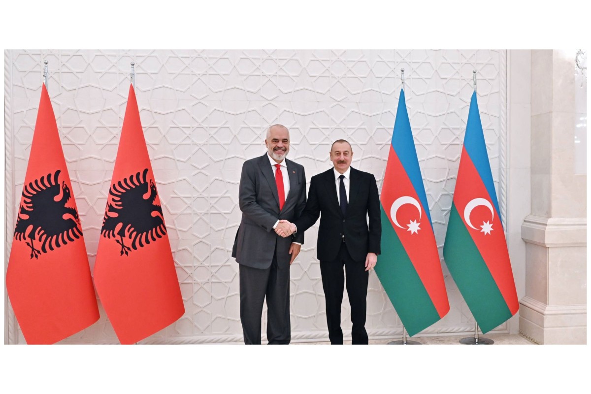 Albaniya Respublikasının Baş naziri  Edi Rama və Prezident İlham Əliyev