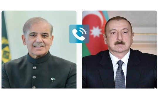 Pakistan İslam Respublikasının Baş naziri Şahbaz Şərif, Azərbaycan Respublikasının Prezidenti İlham Əliyev