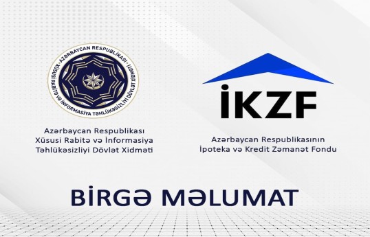 İpoteka sisteminin təhlükəsizliyi ilə bağlı iki qurum birgə məlumat yayıb