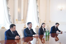 Prezident İlham Əliyev Moldova xarici işlər nazirini qəbul edib