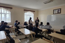 Naxçıvanda yaxınlığına dron düşən məktəbdə tədris davam etdirilir - FOTO 