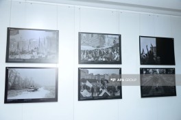Bakıda “Ukraynaya Baxış – Ukrayna müstəqilliyinin qırılmış hekayəsi” sərgisi açılıb - FOTO 