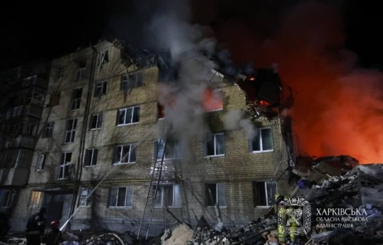 Rusiya Xarkovda yaşayış binasına zərbə endirib, 11 nəfər ölüb - YENİLƏNİB-2 