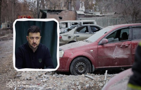 Zelenski: Rusiya Ukraynaya 29 raket və 480 dronla hücum edib