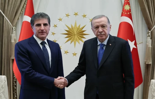 Ərdoğan Neçrivan Bərzani ilə regiondakı vəziyyəti müzakirə edib