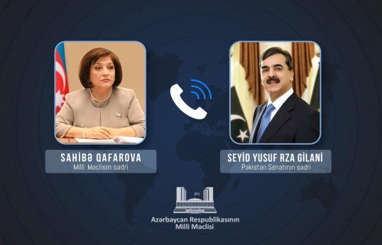 Milli Məclis və Pakistan Senatının sədrləri İranın Naxçıvana dron hücumunu pisləyiblər