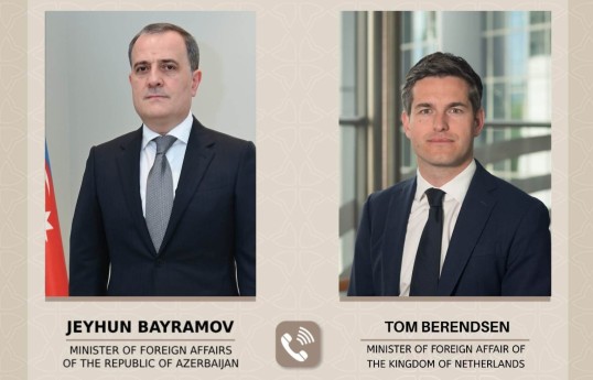 Xarici işlər naziri ilə Niderland Krallığının xarici işlər naziri Tom Berendsen ilə telefon danışığı olub