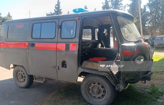 Tovuzda təcili tibbi yardım maşını qəzaya düşüb, xəsarət alan var - FOTO 