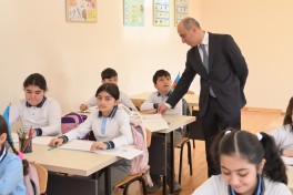 Emin Əmrullayev Xankəndi və Xocalı məktəblərində olub - FOTO 
