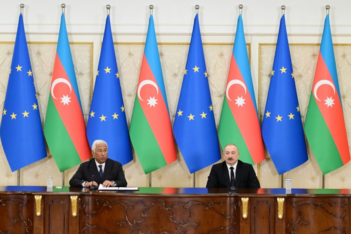 Avropa İttifaqı Şurasının Prezidenti Antonio Koşta, Azərbaycan Respublikasının Prezidenti İlham Əliyev