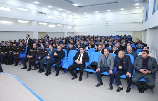 Bərdədə yanğın təhlükəsizliyi ilə bağlı müşavirə keçirilib