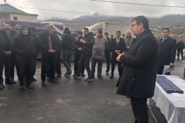 Xocavəndin Qırmızı Bazar qəsəbəsinə növbəti köç olub, açarlar təqdim edilib - FOTO 
