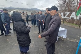 Xocavəndin Qırmızı Bazar qəsəbəsinə növbəti köç olub, açarlar təqdim edilib - FOTO 