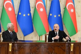 Prezident İlham Əliyev və Antonio Koşta mətbuata bəyanatla çıxış ediblər - YENİLƏNİB 