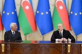 Prezident İlham Əliyev və Antonio Koşta mətbuata bəyanatla çıxış ediblər - YENİLƏNİB 