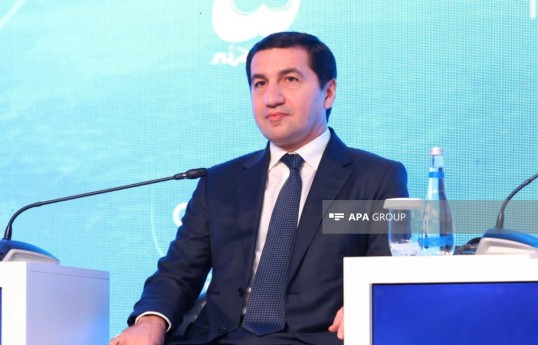 Azərbaycan Respublikası Prezidentinin köməkçisi - Prezident Administrasiyasının Xarici siyasət məsələləri şöbəsinin müdiri Hikmət Hacıyev