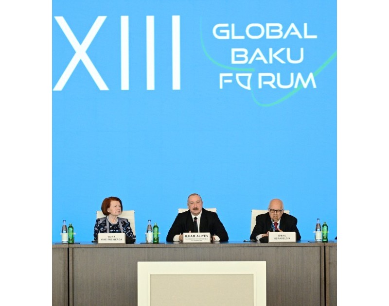 XIII Qlobal Bakı Forumu işə başlayıb, Prezident İlham Əliyev açılış mərasimində çıxış edib - YENİLƏNİB-2 
