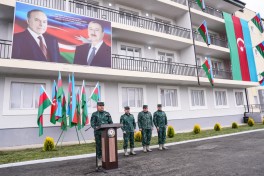 Qubadlıda “Sərhədçi” yaşayış kompleksi hərbçilərin istifadəsinə verilib - VİDEO 