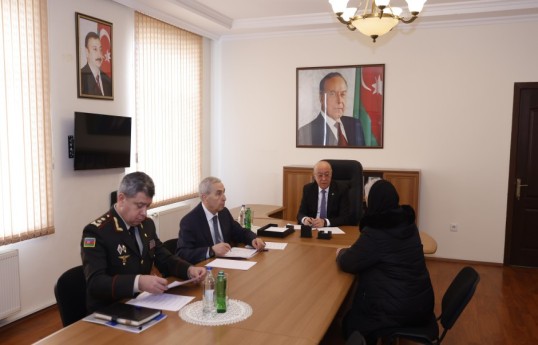 Kəmaləddin Heydərov Qəbələdə vətəndaşları qəbul edib