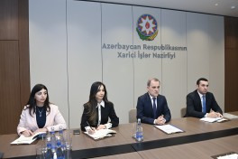 Ceyhun Bayramov BMT-nin Cenevrədəki Ofisinin baş direktoru ilə görüşüb