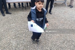 Xocavəndin Xanoba kəndinə ilk köç olub, mənzillərin açarları təqdim edilib - YENİLƏNİB  - FOTO 